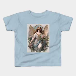 Victorian Vintage Angel Ephemera Kids T-Shirt